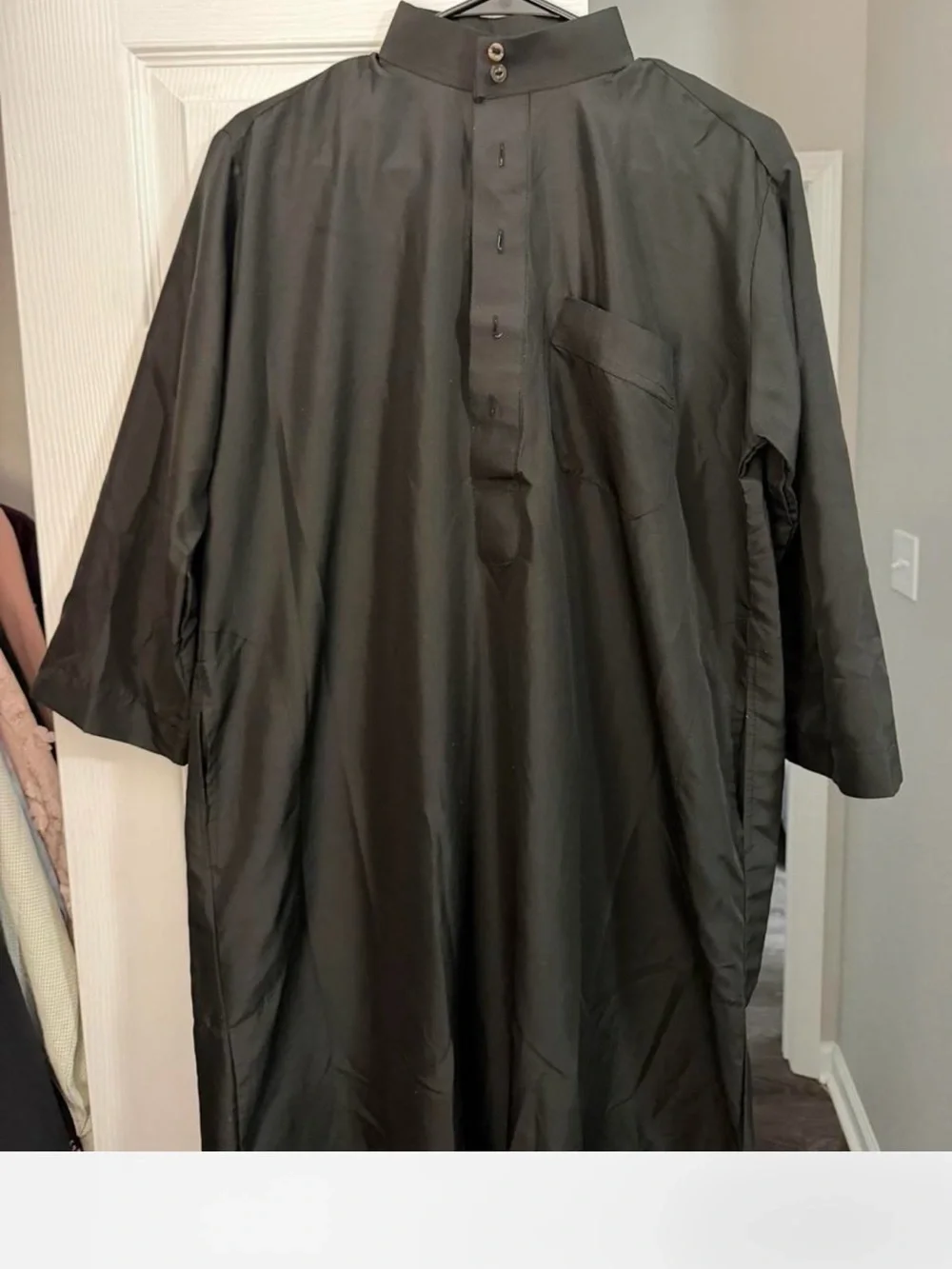 Young Men’s/ Kids Black Long Thobe / Dishdasha